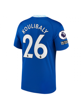 Maglia Nike Chelsea Kalidou Koulibaly Home con toppe EPL + Coppa del Mondo per club 22/23 (blu)
