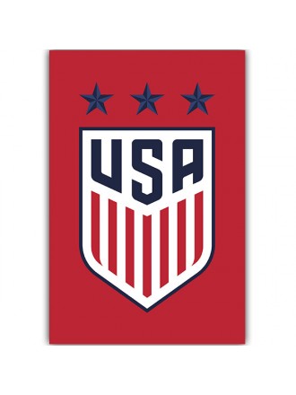 Poster USA Womens Soccer Crest (rosso)