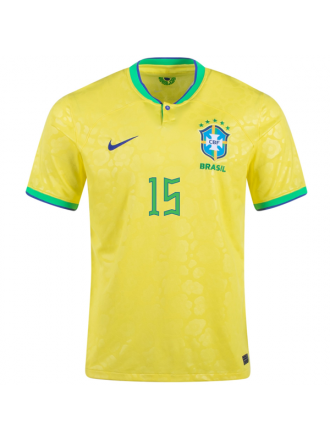 Maglia Nike Brazil Fabinho Home 22/23 (giallo dinamico/blu)