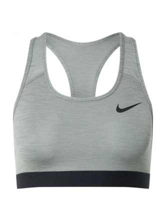 Reggiseno sportivo non imbottito a sostegno medio Nike Donna (grigio)