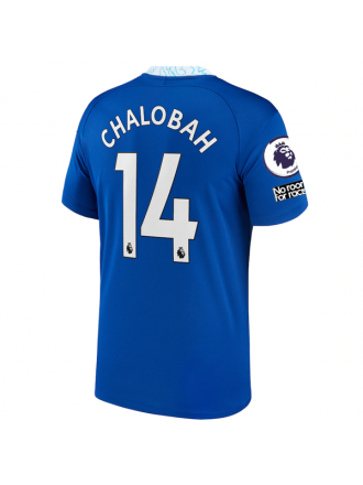 Maglia Nike Chelsea Trevoh Chalobah Home con toppe EPL + Coppa del Mondo per Club 22/23 (blu)