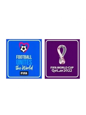 Toppe sulle maniche della Coppa del Mondo Qatar 2022 (Maglie chiare)