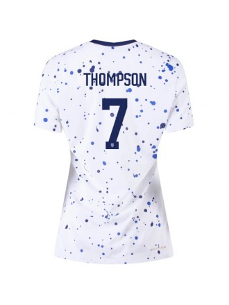 Nike Donna Stati Uniti Alyssa Thompson 4 Star Authentic Match Home Jersey 23/24 w/ 2019 World Cup Champions Patch (Bianco/Blu)