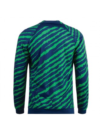 Giacca Nike Brazil Anthem Academy Pro (Coastal Blue/Light Green Spark)