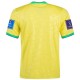 Maglia Nike Brazil Home 22/23 con toppe Coppa del Mondo 2022 (giallo dinamico/blu)