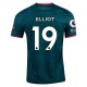 Terza maglia Nike Liverpool Elliot 22/23 con patch EPL e NRFR (Teal Atomico Scuro/Rosso Fuoco)