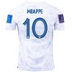 Maglia Nike France Kylian Mbappe Away con patch Campione del Mondo e Coppa del Mondo 2022 22/23 (bianco)