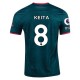 Terza maglia Nike Liverpool Keita 22/23 con patch EPL e NRFR (Teal Atomico Scuro/Rosso Fuoco)