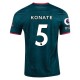Terza maglia Nike Liverpool Konate 22/23 con patch EPL e NRFR (Teal Atomico Scuro/Rosso Fuoco)