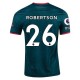 Terza maglia Nike Liverpool Robertson 22/23 con patch EPL e NRFR (Teal Atomico Scuro/Rosso Fuoco)