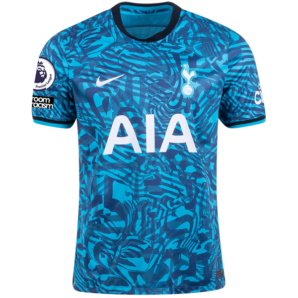Terza maglia Nike Tottenham Hueung Min Son con patch EPL + No Room For Racism 22/23 (turchese scuro)