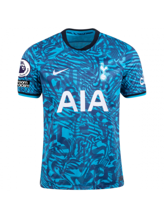 Terza maglia Nike Tottenham Harry Kane con patch EPL + No Room For Racism 22/23 (turchese scuro)