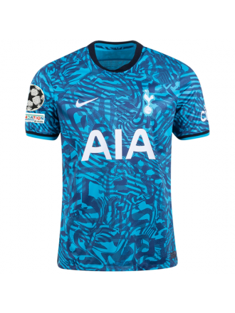 Terza maglia Nike Tottenham con patch Champions League 22/23 (turchese scuro)