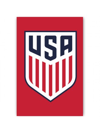 Poster con stemma degli Stati Uniti d'America (rosso)