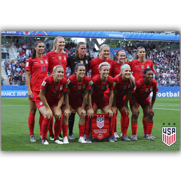 Poster della squadra degli Stati Uniti d'America per la Coppa del Mondo 2019