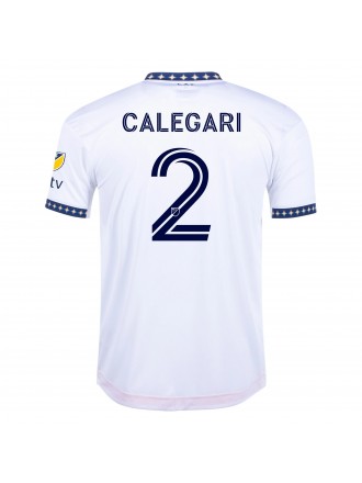 Maglia adidas Calegari LA Galaxy Home Authentic 22/23 con patch MLS (Bianco)