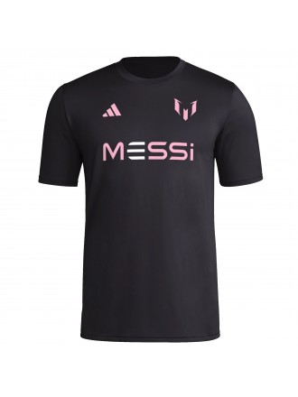 Maglia adidas Leonel Messi Miami Wordmark Top (Nero)