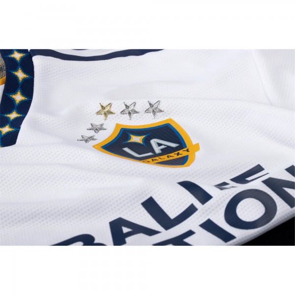 Maglia adidas LA Galaxy Home Authentic 22/23 con patch MLS e stemma Rose Bowl (bianco)