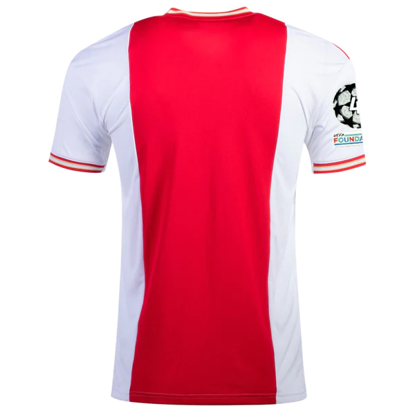 Maglia adidas Ajax Home con patch Champions League 22/23 (rosso/bianco)