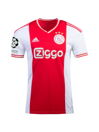 Maglia adidas Ajax Edson Alvarez Home con patch Champions League 22/23 (rosso/blu)