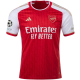 Maglia adidas Arsenal Home 23/24 con patch Champions League (meglio scarlatto/bianco)