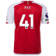 Maglia adidas Arsenal Declan Rice Home 23/24 con patch EPL + No Room For Racism (meglio scarlatto/bianco)