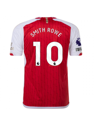 Maglia adidas Arsenal Emile Smith Rowe Home 23/24 con patch EPL + No Room For Racism (meglio scarlatto/bianco)