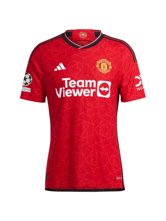 ADIDAS MANCHESTER UNITED AUTHENTIC Tyrell Malacia HOME JERSEY 23/24 con patch Champions League