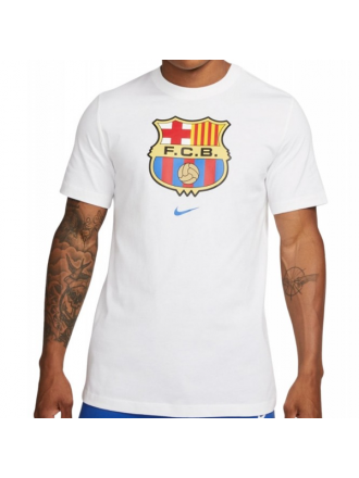Maglietta Nike Barcelona Crest 22/23 (Bianco)