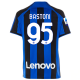 Maglia casalinga Nike Inter Milan Bastoni con patch Serie A + Copa Italia 22/23 (Lione Blu/Nero)