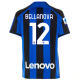 Maglia casalinga Nike Inter Milan Bellanova con patch Serie A + Copa Italia 22/23 (Lione Blu/Nero)