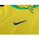 Maglia Nike Brazil Bruno Guimaraes Home 22/23 con patch Coppa del Mondo 2022 (giallo dinamico/blu)