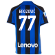 Maglia casalinga Nike Inter Milan Brozovic con patch Serie A + Copa Italia 22/23 (Lione Blu/Nero)