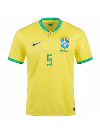 Maglia Nike Brazil Casemiro Home 22/23 (giallo dinamico/blu paramontano)