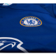 Maglia Nike Chelsea Raheem Sterling Home con toppe EPL + Coppa del Mondo per Club 22/23 (blu)
