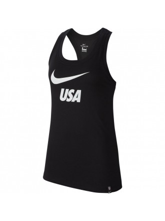 Canotta Nike USA Donna (Nero/Bianco)