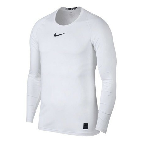 Canotta a maniche lunghe a compressione Nike Uomo (Bianco)