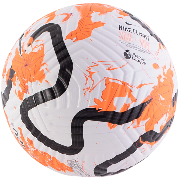 Pallone ufficiale da gara Nike Premier League Flight 23/24 (bianco/arancio totale)