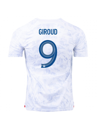 Maglia da trasferta Nike France Oliver Giroud con patch Campione del Mondo 22/23 (bianco)