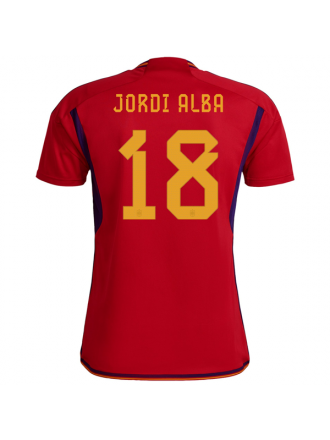 Maglia adidas Spain Jordi Alba Home 22/23 (Rosso/Francese)