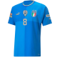 Puma Authentic Italia Jorginho Maglia Home con patch Nations League ed Euro 22/23 (Team Power Blue/Peacoat)