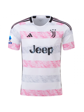 Maglia adidas Juventus Authentic Weston Mckennie Away con patch Serie A 23/24 (Bianco)