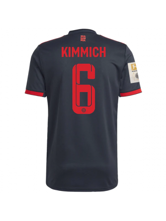 Maglia adidas Bayern Monaco Joshua Kimmich con toppe Bundesliga +10 volte vincitore 22/23 (grigio notte)
