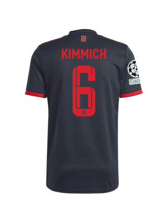 Terza maglia adidas Bayern Monaco Joshua Kimmich con patch Champions League 22/23 (grigio notte)