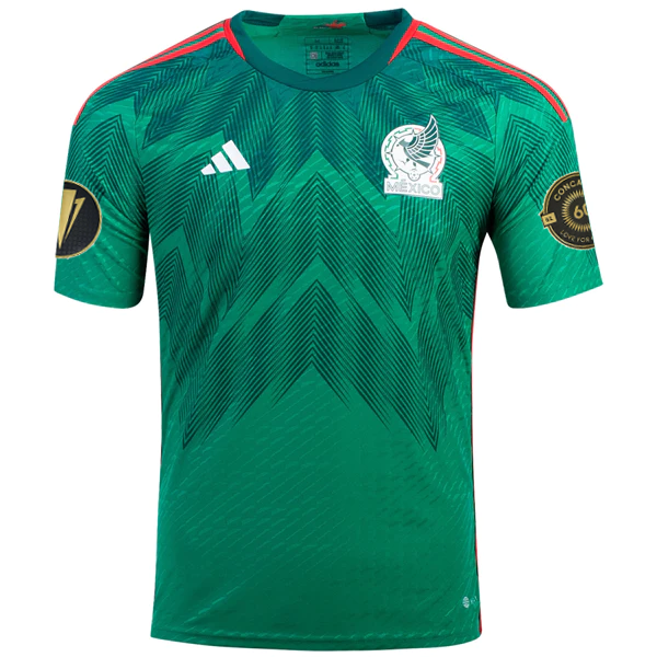 Maglia adidas Mexico Authentic Home con toppe Gold Cup 22/23 (verde)