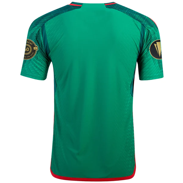 Maglia adidas Mexico Authentic Home con toppe Gold Cup 22/23 (verde)