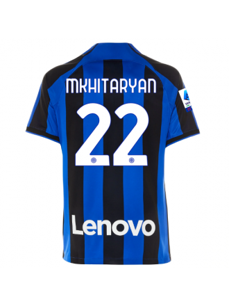 Maglia casalinga Nike Inter Milan Mkhitaryan con patch Serie A + Copa Italia 22/23 (Lione Blu/Nero)