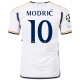 Maglia home adidas Real Madrid Luka Modric con toppe Champions League + Coppa del Mondo per Club 23/24 (bianco)