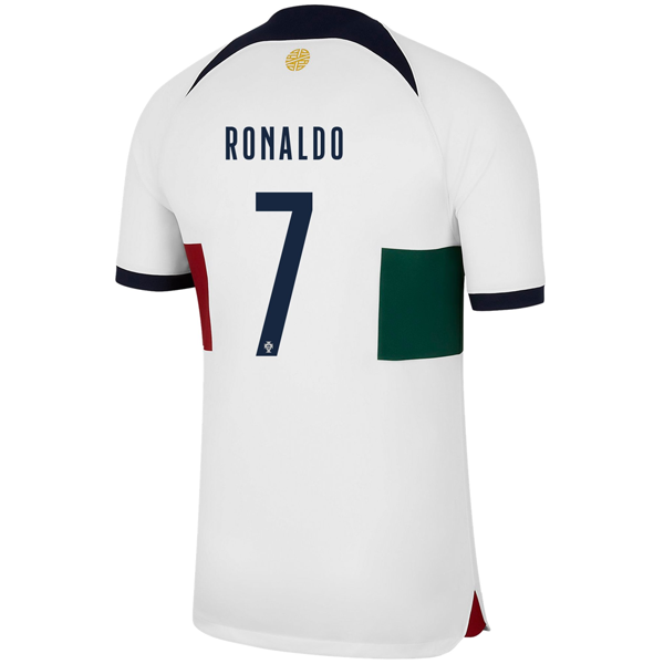 Maglia da trasferta Nike Portugal Cristiano Ronaldo 22/23 (vela/ossidiana)