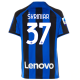 Maglia casalinga Nike Inter Milan Skriniar con toppe Serie A + Copa Italia 22/23 (Lione Blu/Nero)